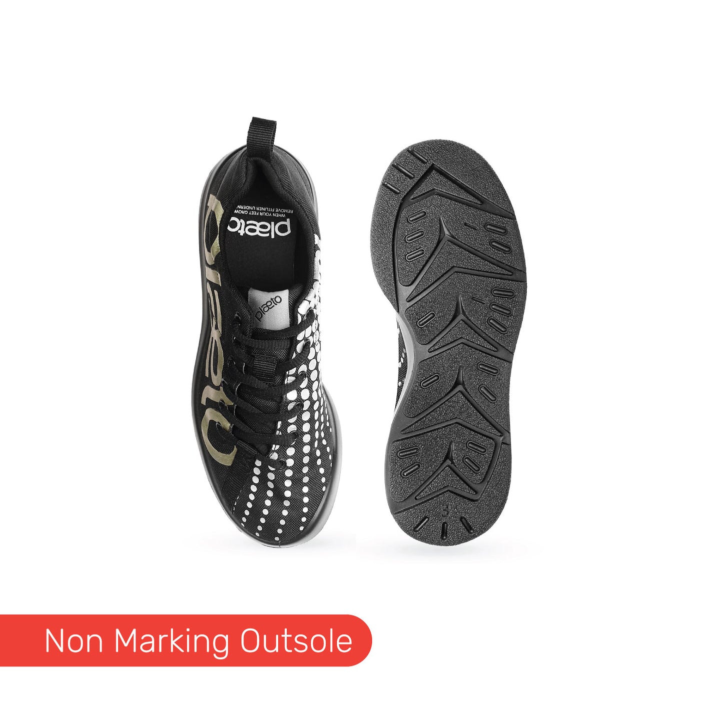 Slam Men's Sports Shoes - Black / Gold