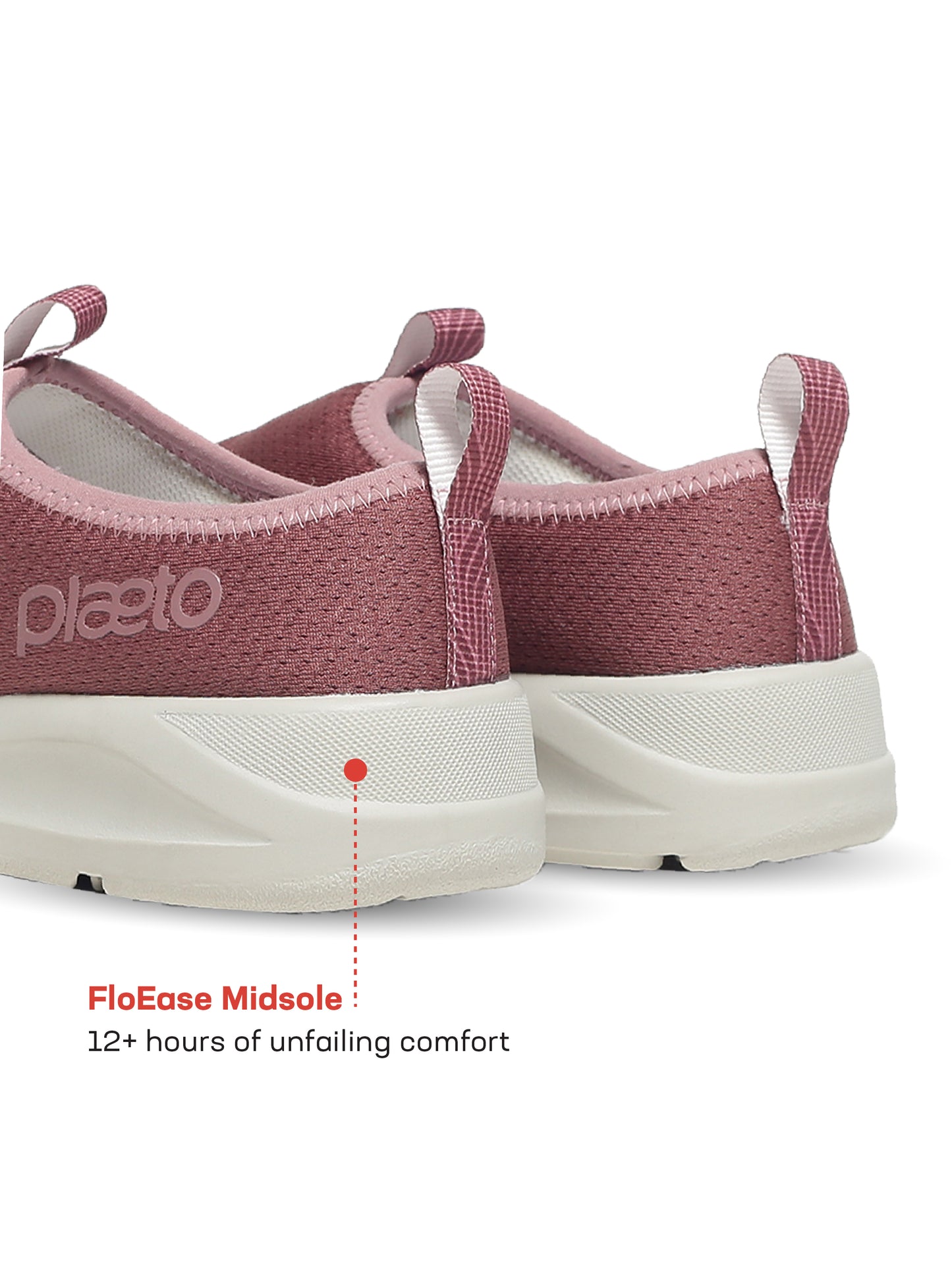 EZPlay Slip Ons for Women- Pink / Pink