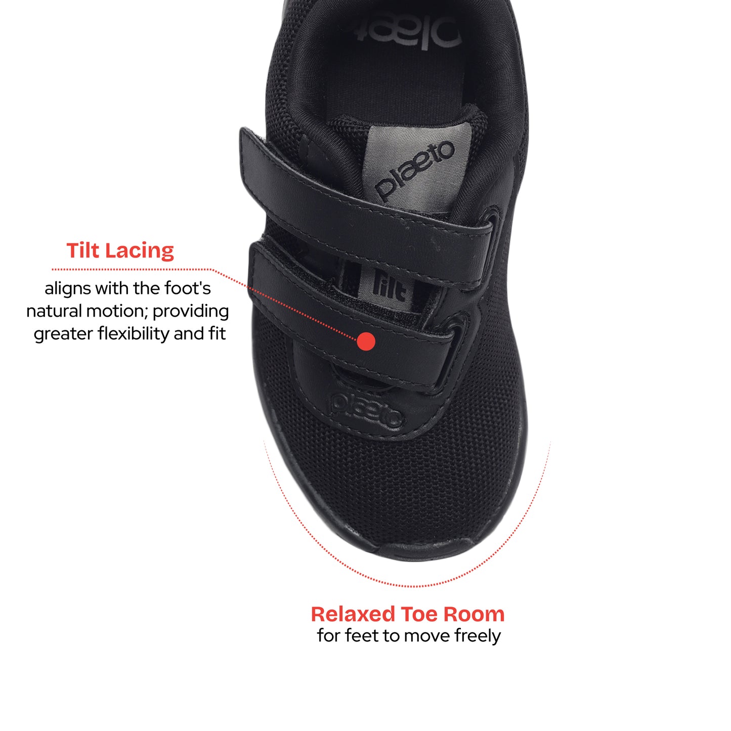 Aspire Multiplay School Shoes (7C - 13C UK) - Black