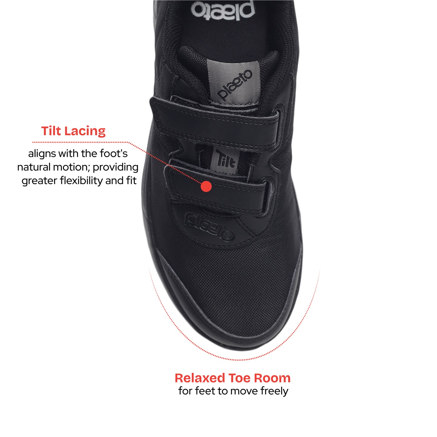 Aspire Multiplay School Shoes (1 - 4 UK) - Black