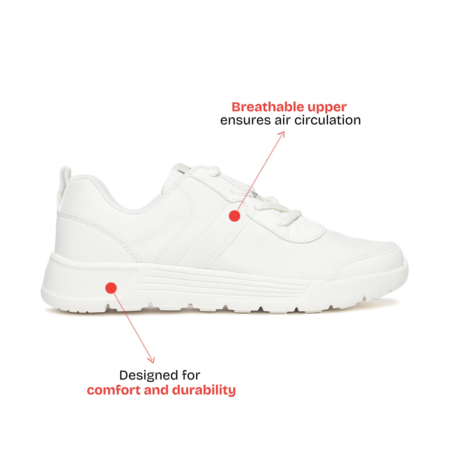 Aspire Multiplay School Shoes (5 - 12 UK) - White