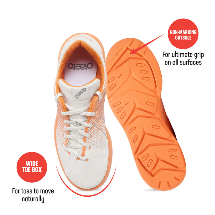 Block 5 Women's Multiplay Sneakers - White / Orange