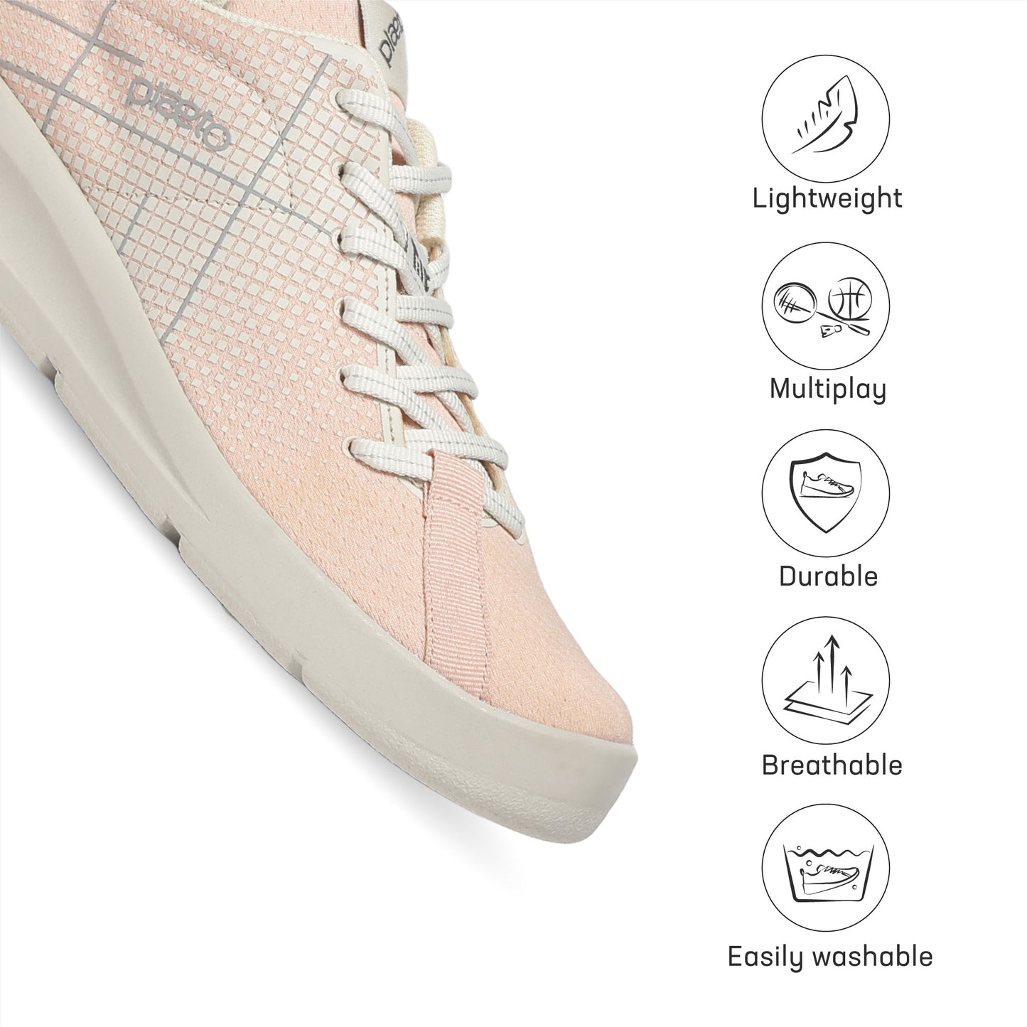 Block 5 Women's Multiplay Sneakers - Pink / White