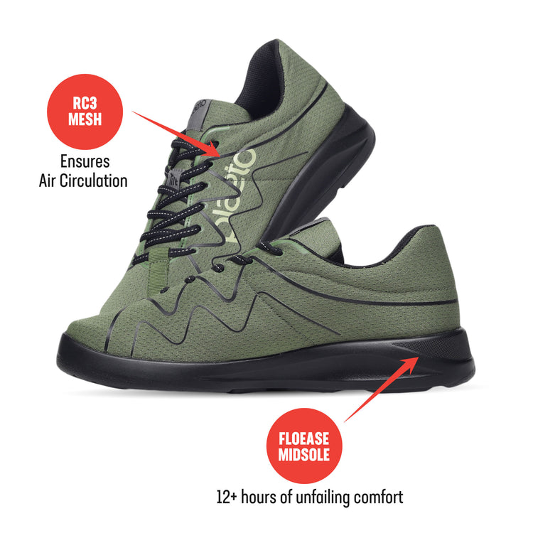 Gully Men's Multiplay Sneakers - Olive / Black