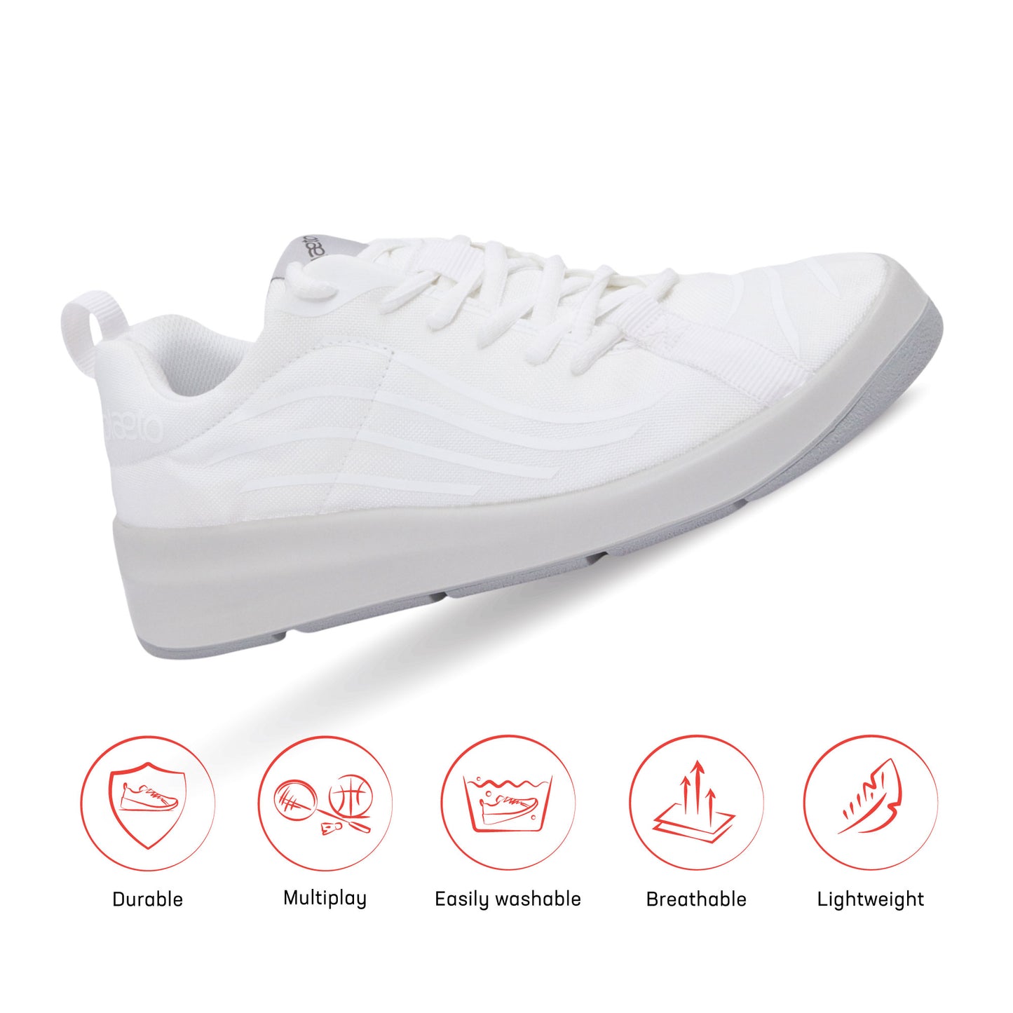 Nova Multiplay School Shoes (5 - 12 UK) - White