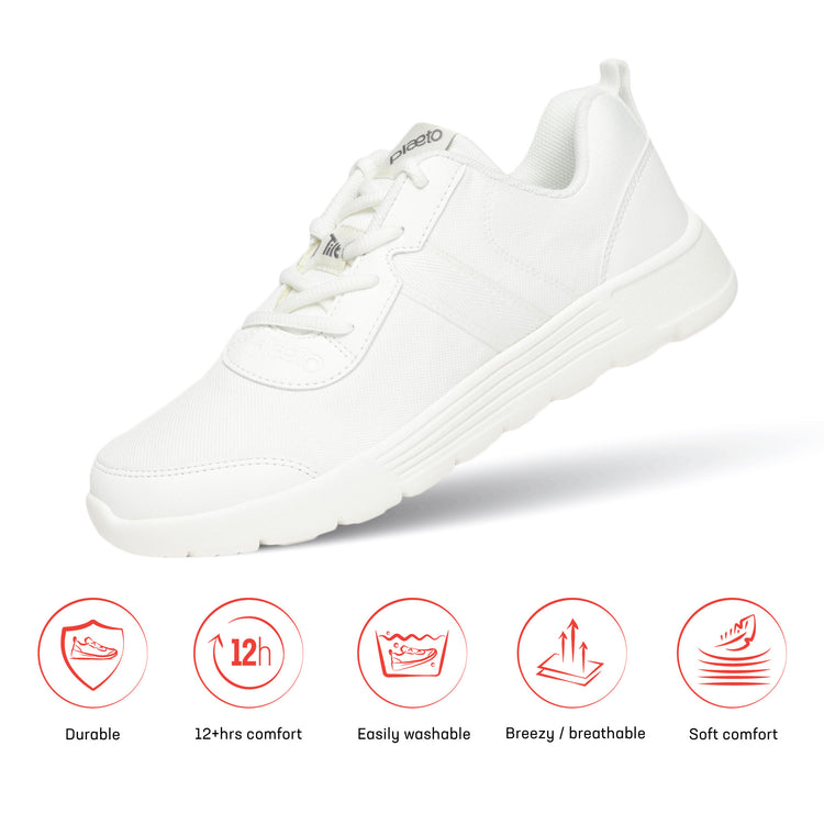 Aspire Multiplay School Shoes (5 - 12 UK) - White