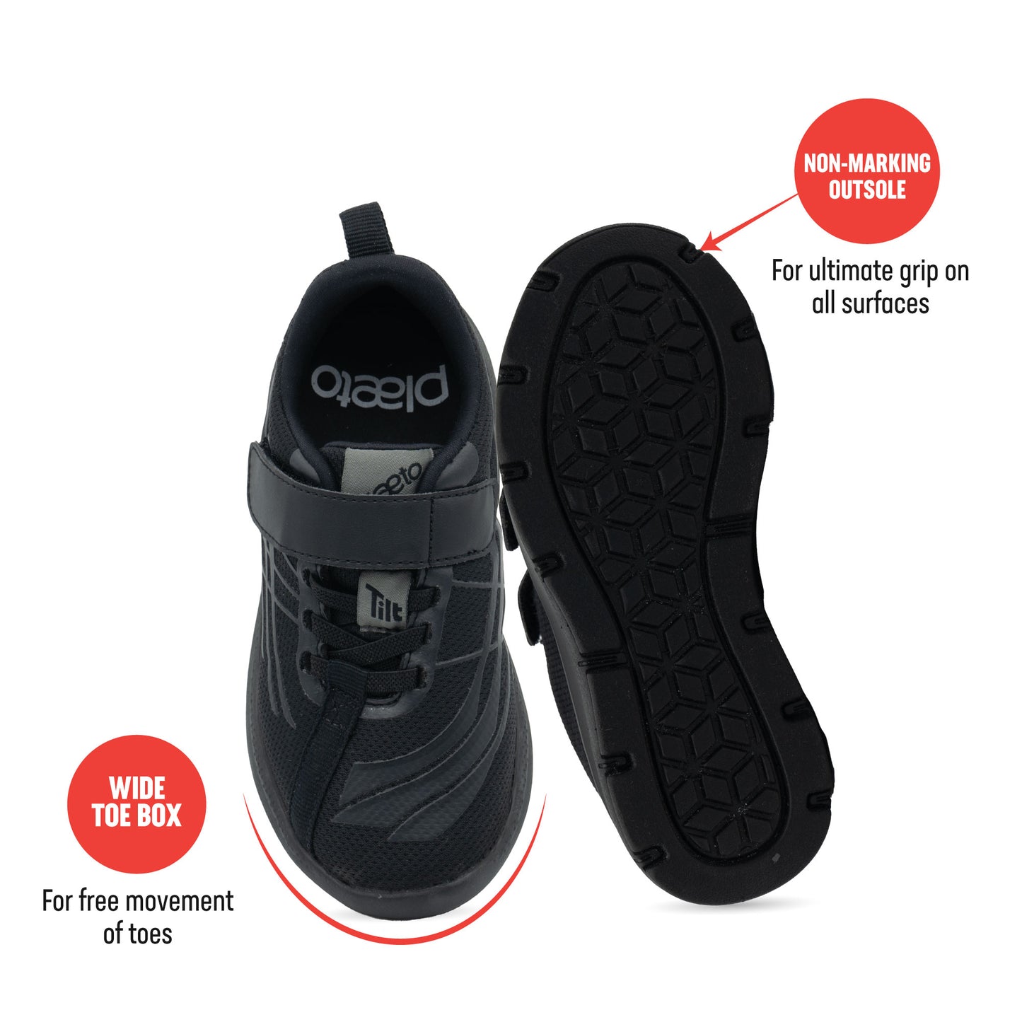 Nova Multiplay School Shoes (7C - 13C UK) - Black