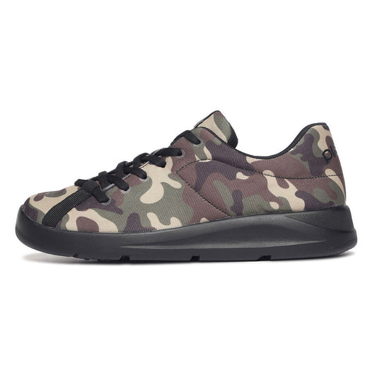 Camo Men's Sports Shoes - Green / Beige