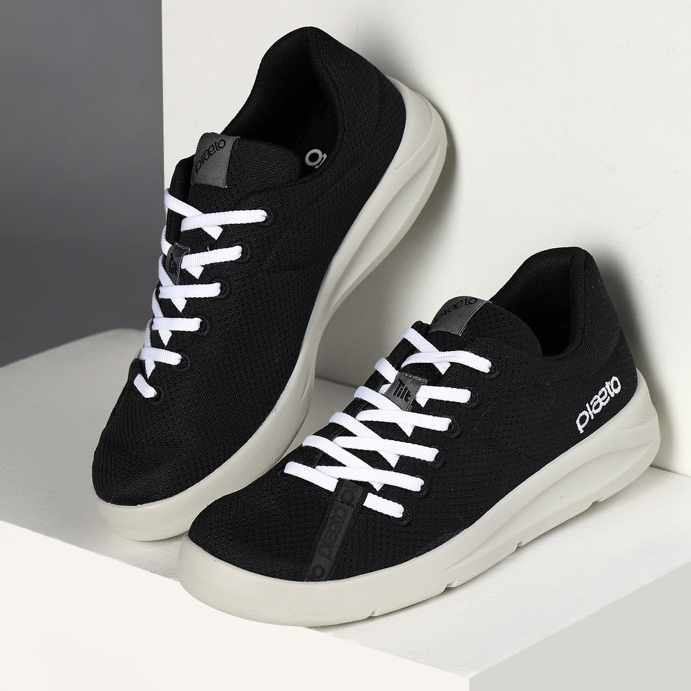 Casual Everyday Air Mesh Sneakers for Women - Aura Black