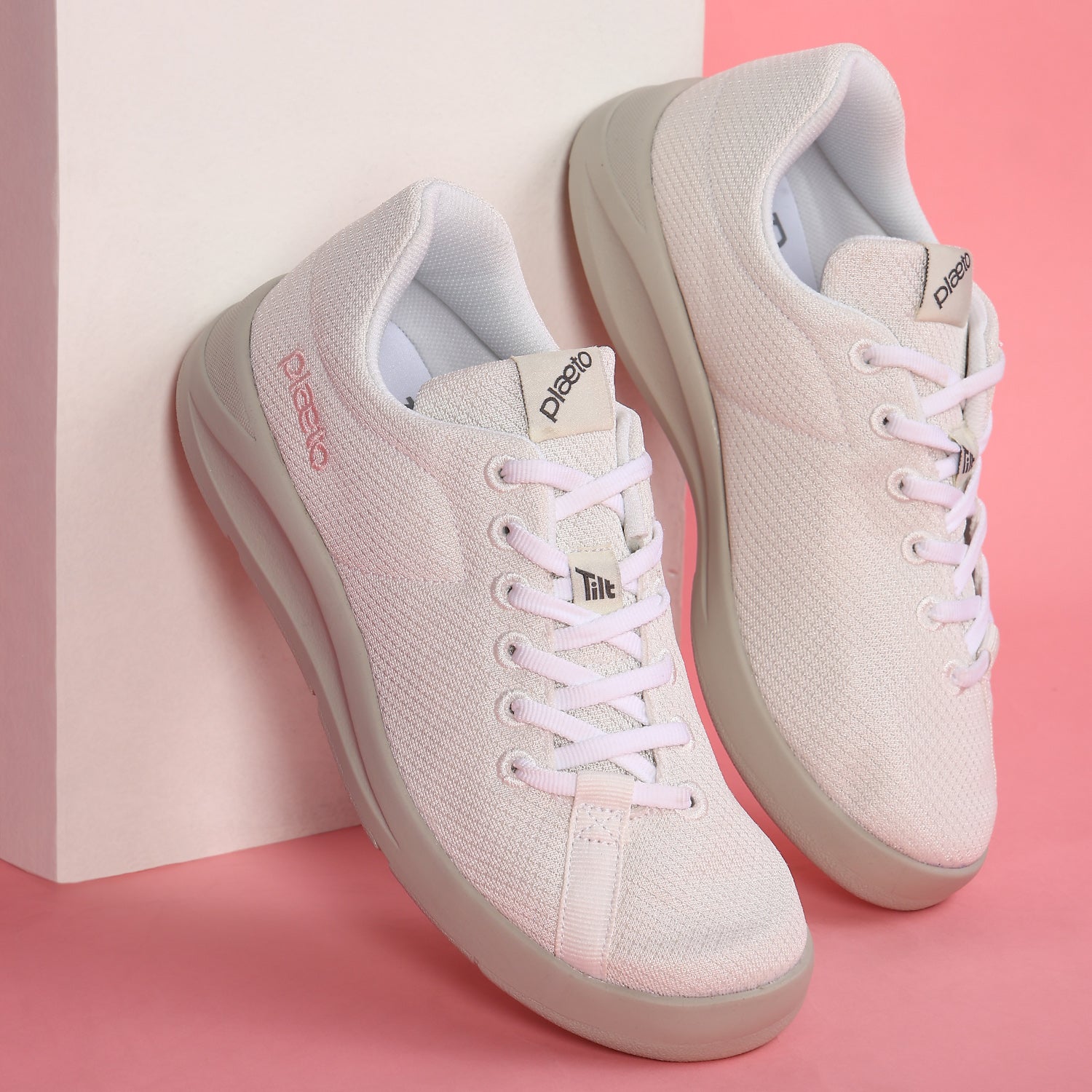 Casual Everyday Air Mesh Sneakers for Women - Classic White