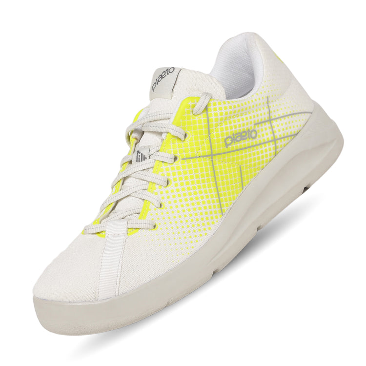 Block 5 Men's Multiplay Sports Shoes - White / Lemon