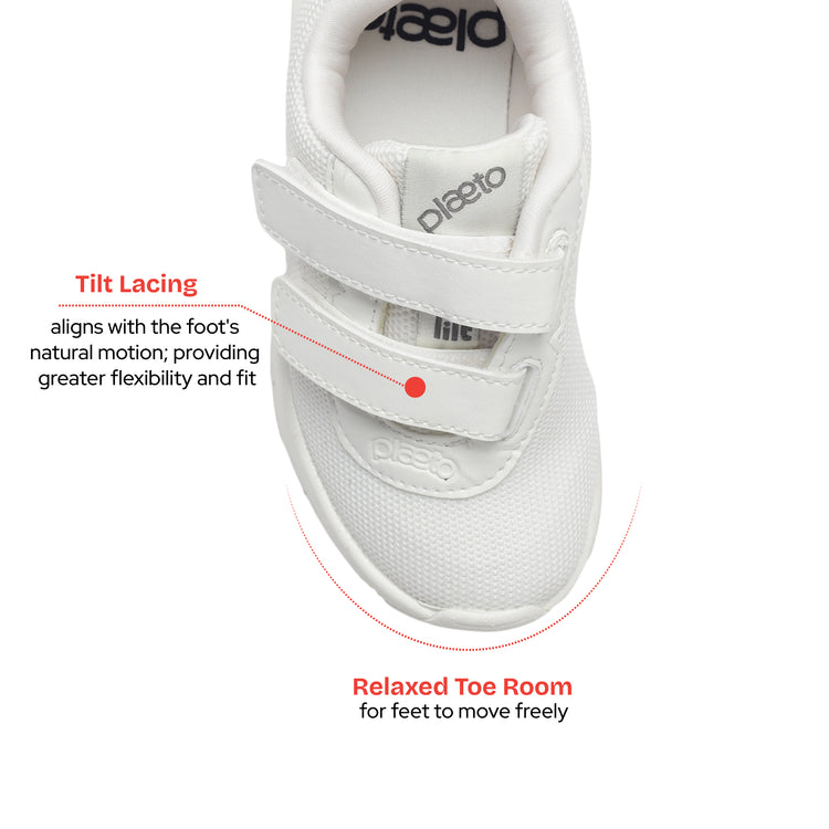 Aspire Multiplay School Shoes (7C - 13C UK) - White