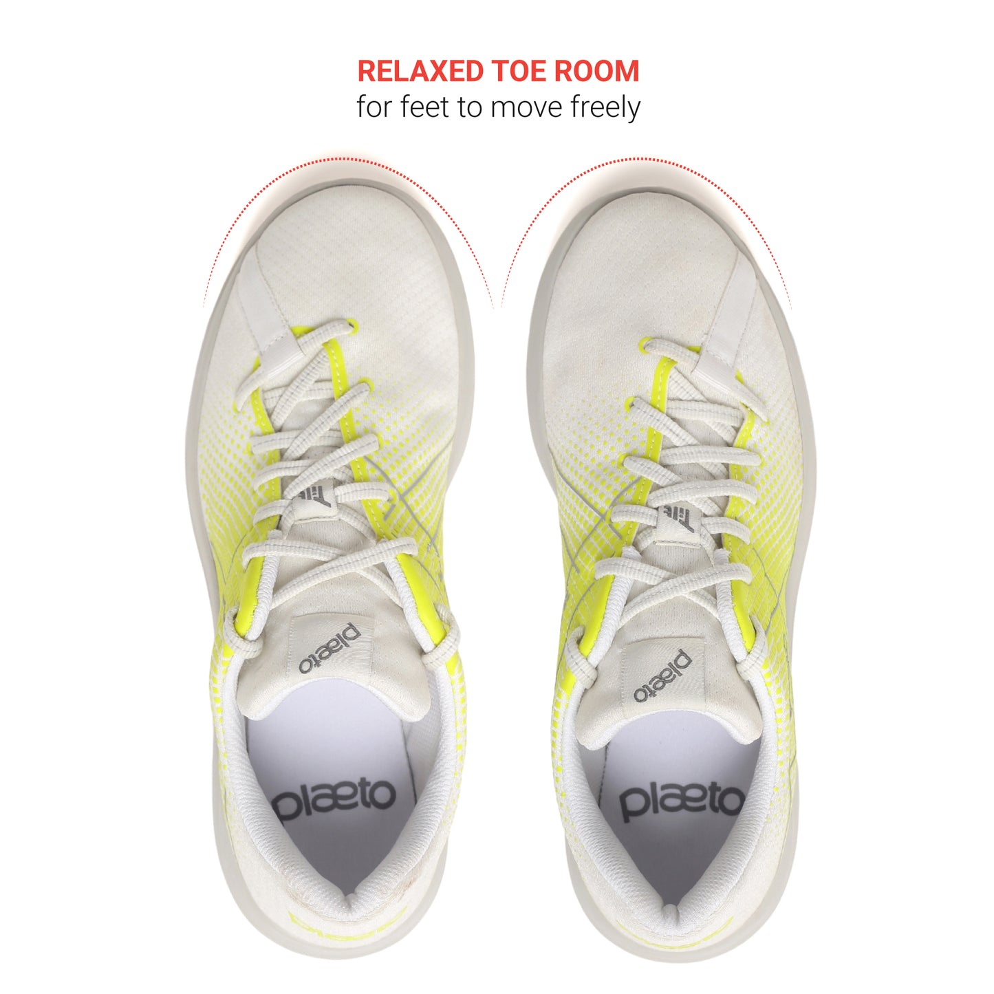 Block 5 Men's Sports Shoes - White / Lemon