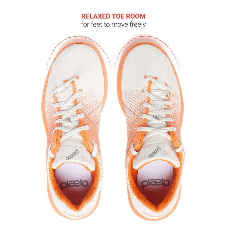 Block 5 Women's Sports Shoes - White / Orange