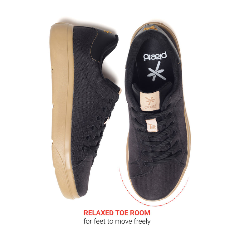 Classic Sneakers for Men - Black / Honey