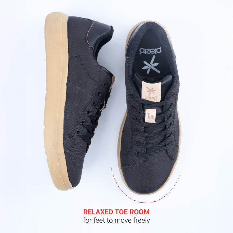 Classic Sneakers for Men - Black / Honey