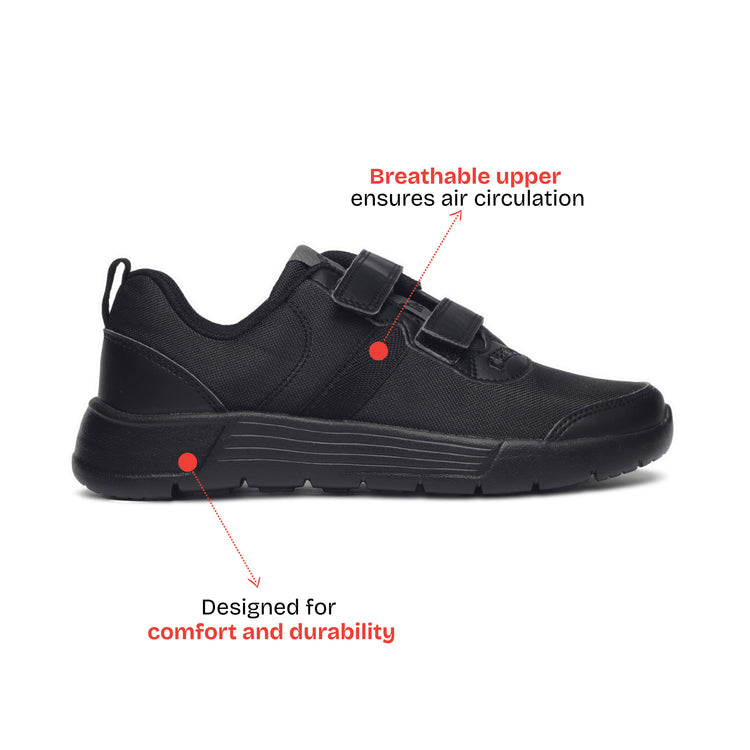 Aspire Multiplay School Shoes (1 - 4 UK) - Black