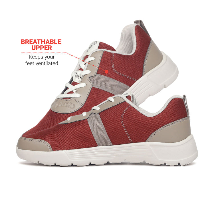 Aspire Leap Men's Sneakers - Brick Red / Fungi