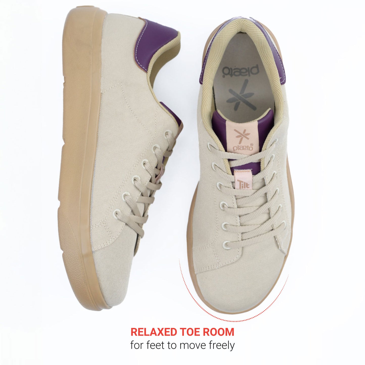 Classic Sneakers for Women - Beige / Honey