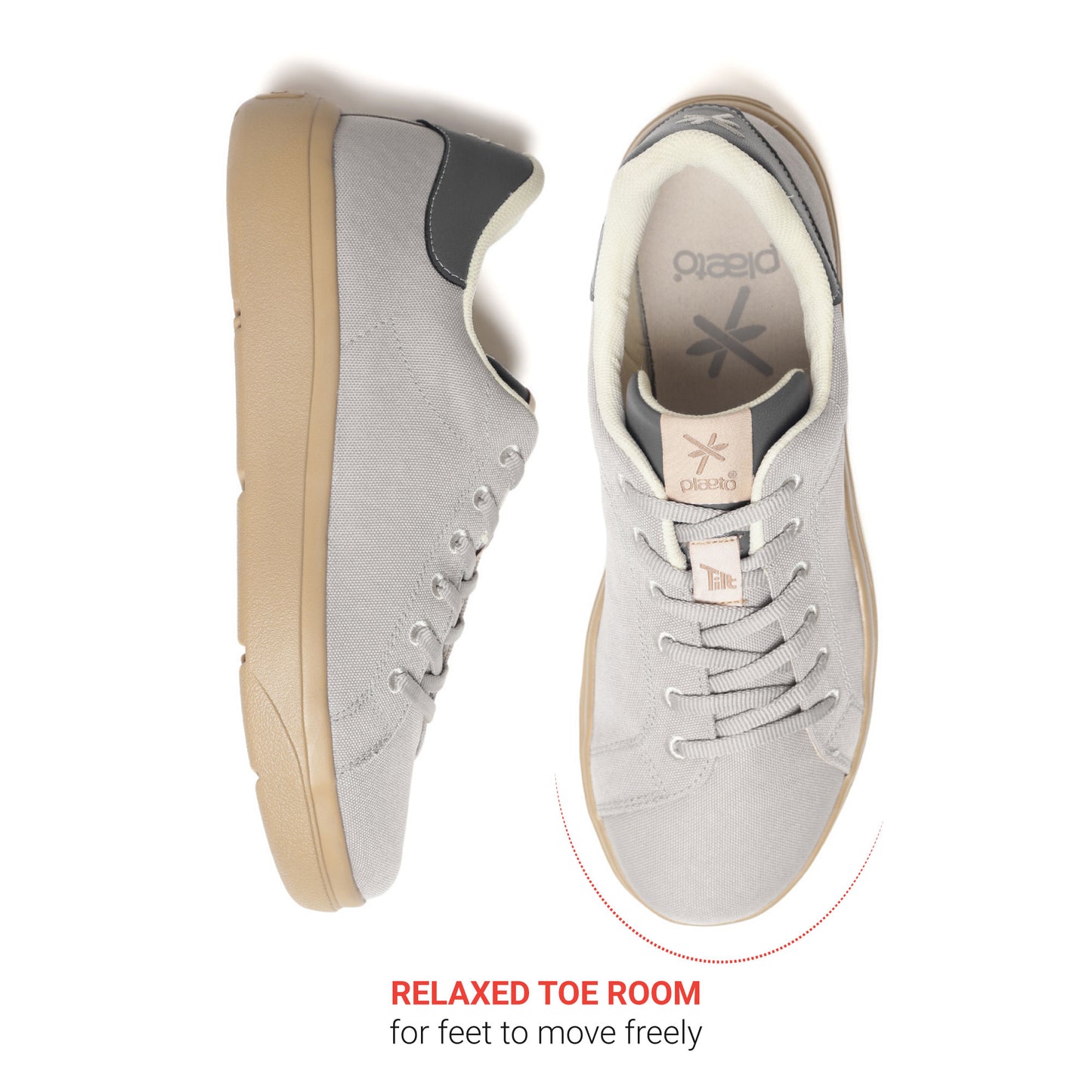 Classic Sneakers for Men - Grey / Honey