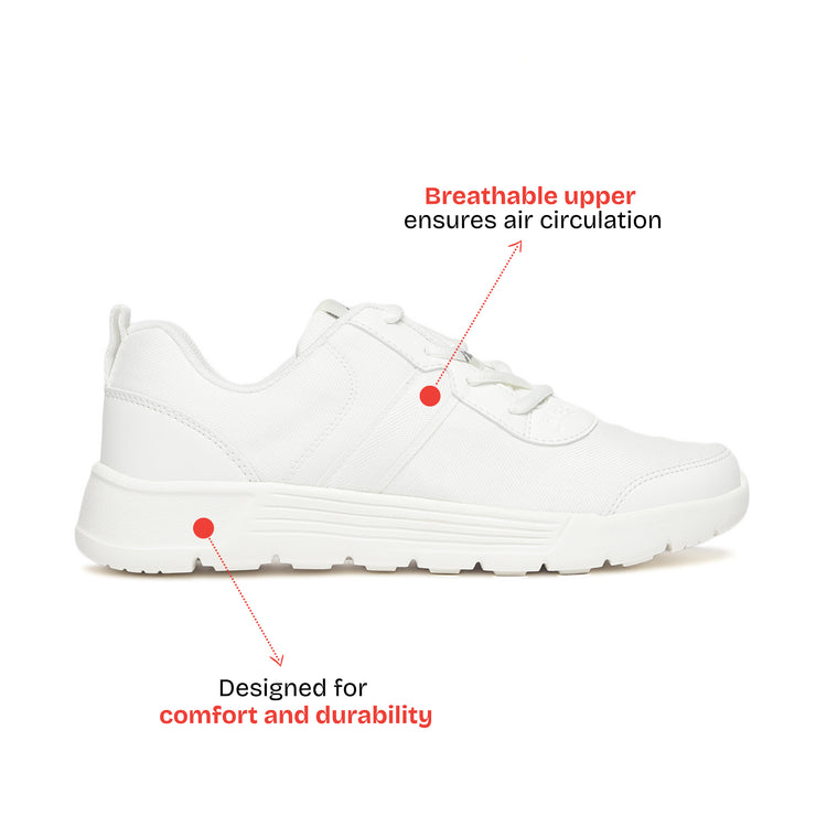 Aspire Multiplay School Shoes (5 - 12 UK) - White