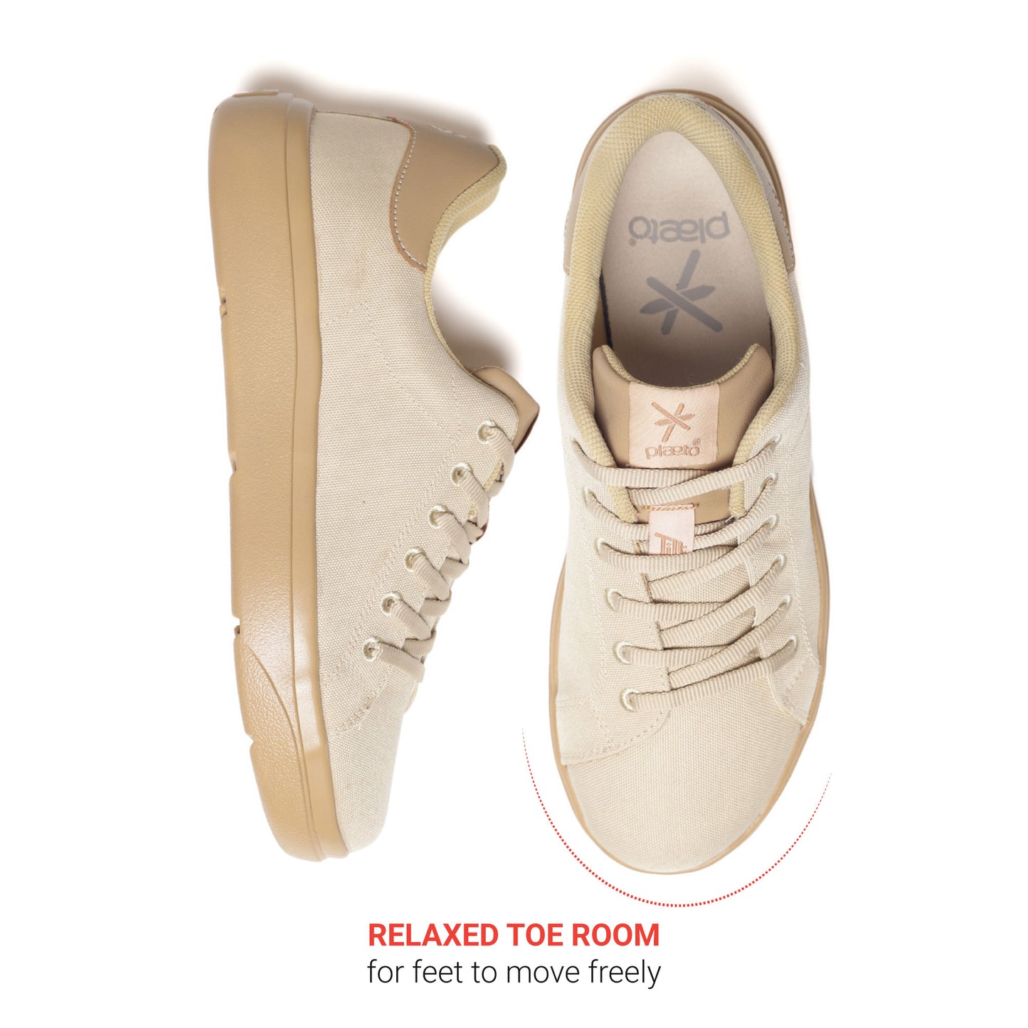 Classic Sneakers for Men - Beige / Honey