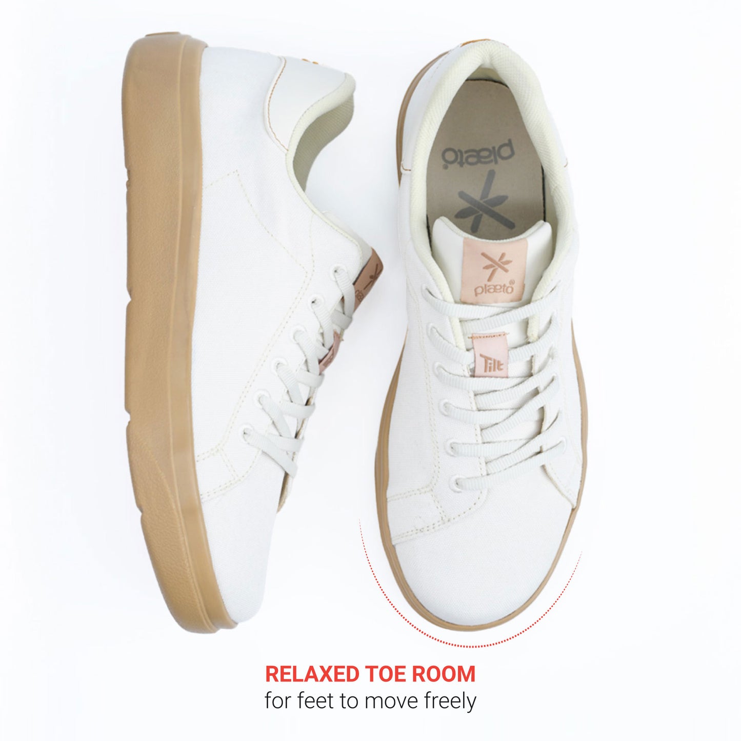 Classic Sneakers for Men - Off White / Honey