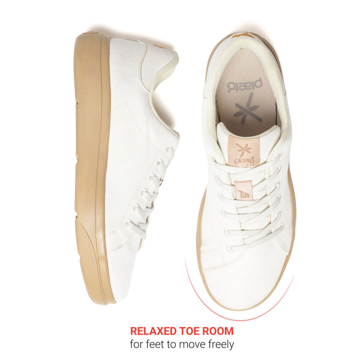 Classic Sneakers for Men - Off White / Honey