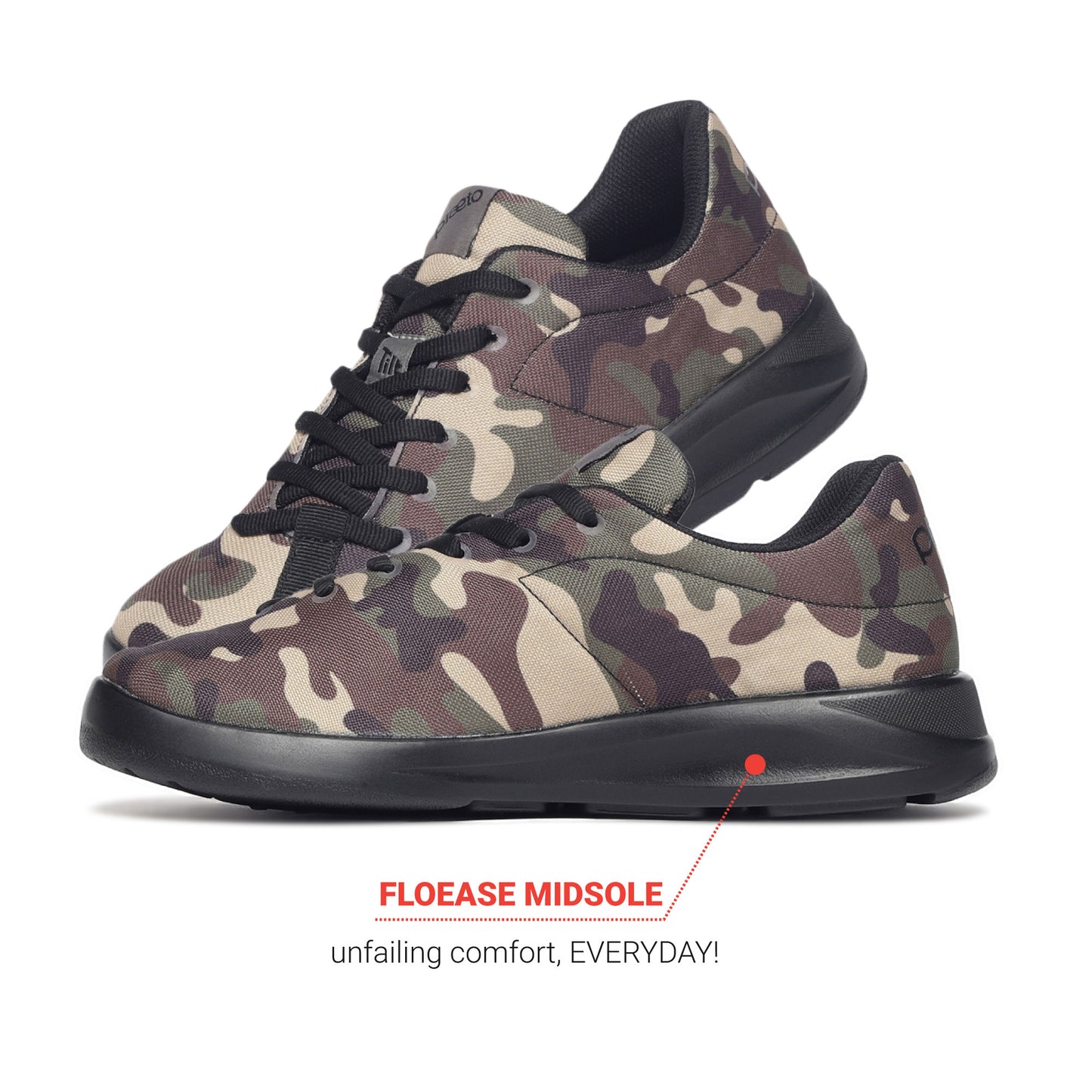 Camo Men's Multiplay Casual Shoes - Green / Beige