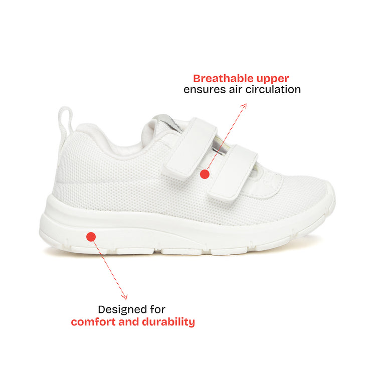 Aspire Multiplay School Shoes (7C - 13C UK) - White