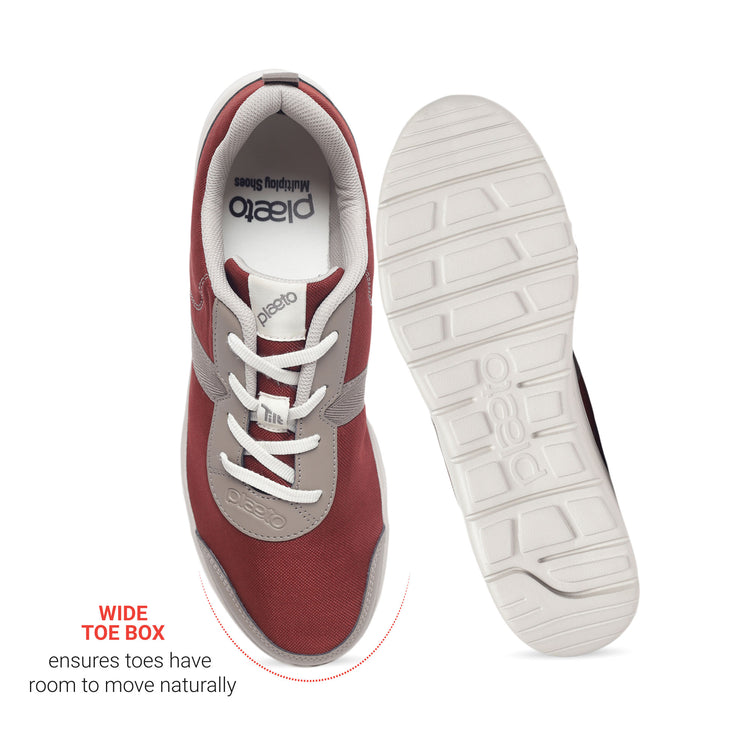 Aspire Leap Men's Sneakers - Brick Red / Fungi