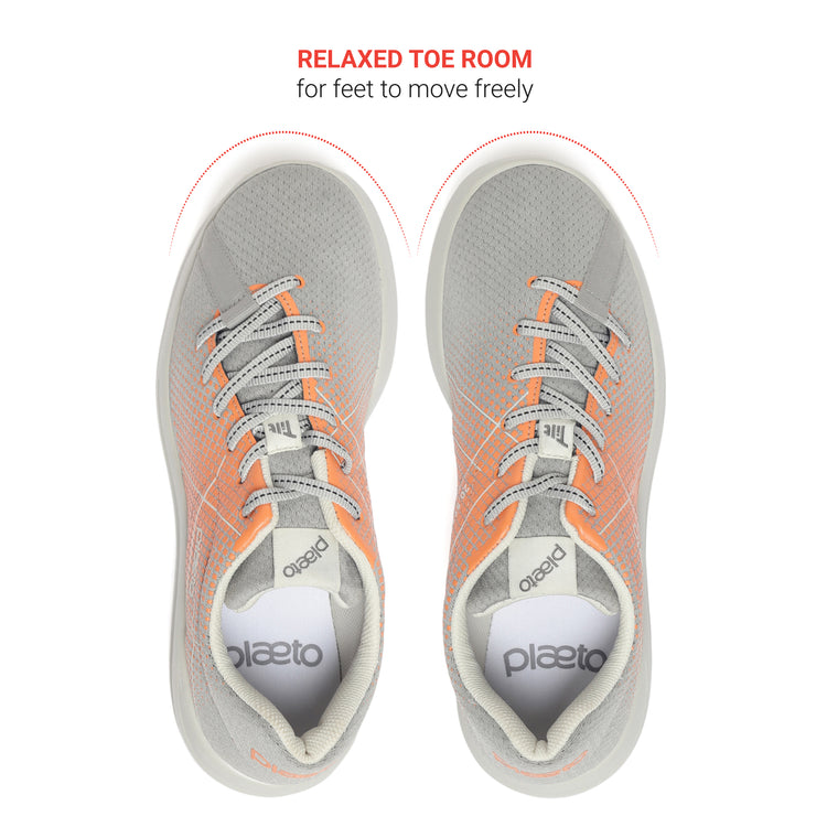 Block 5 Men's Sports Shoes - Grey / Orange