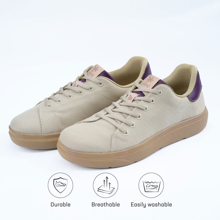 Classic Sneakers for Women - Beige / Honey