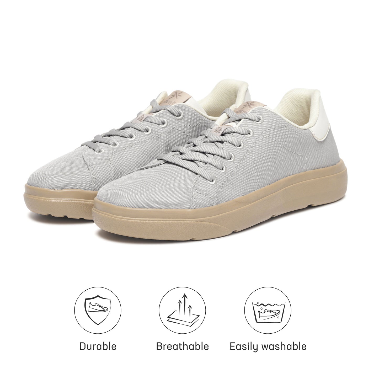 Classic Sneakers for Women - Grey / Honey