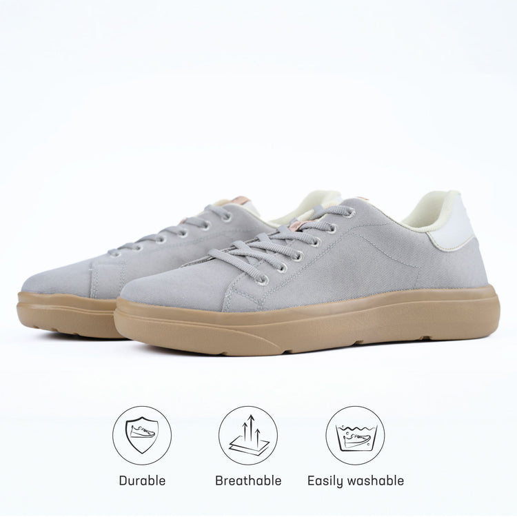 Classic Sneakers for Women - Grey / Honey