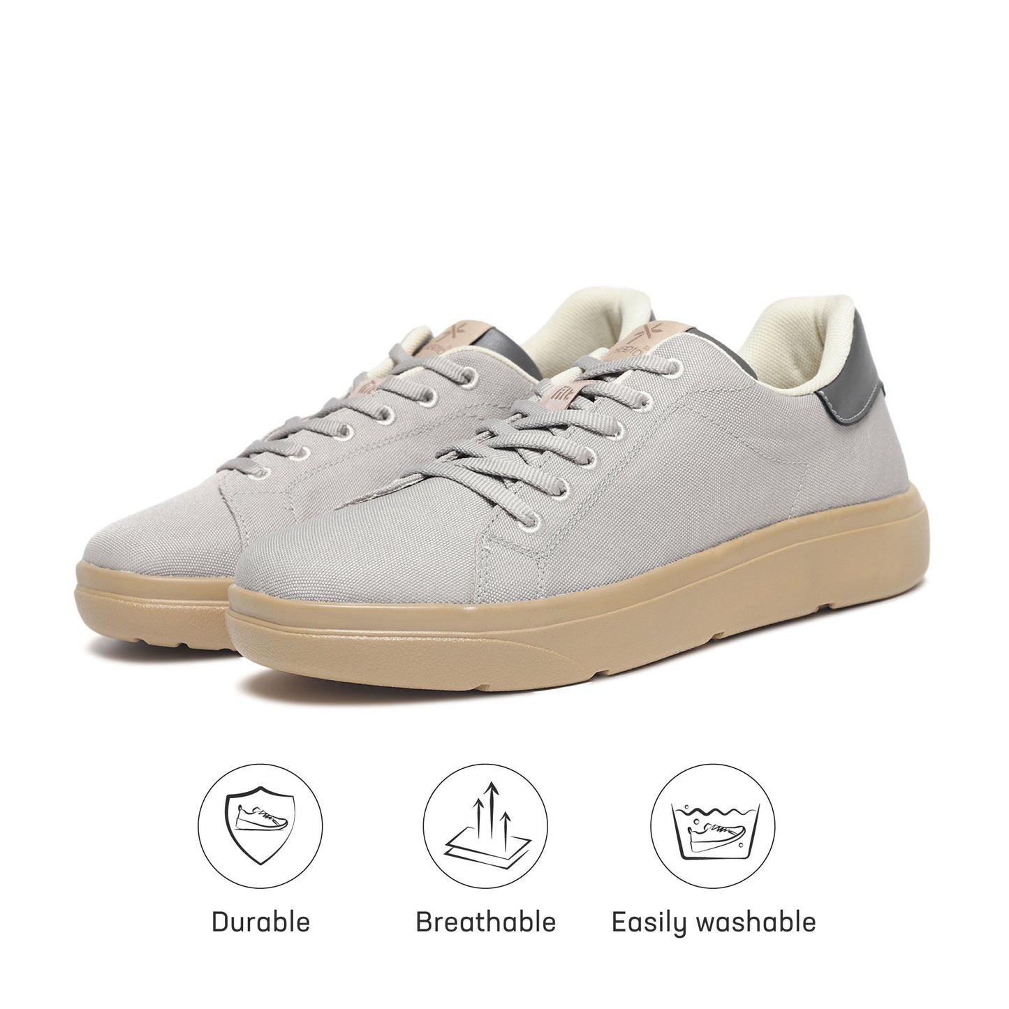 Classic Sneakers for Men - Grey / Honey