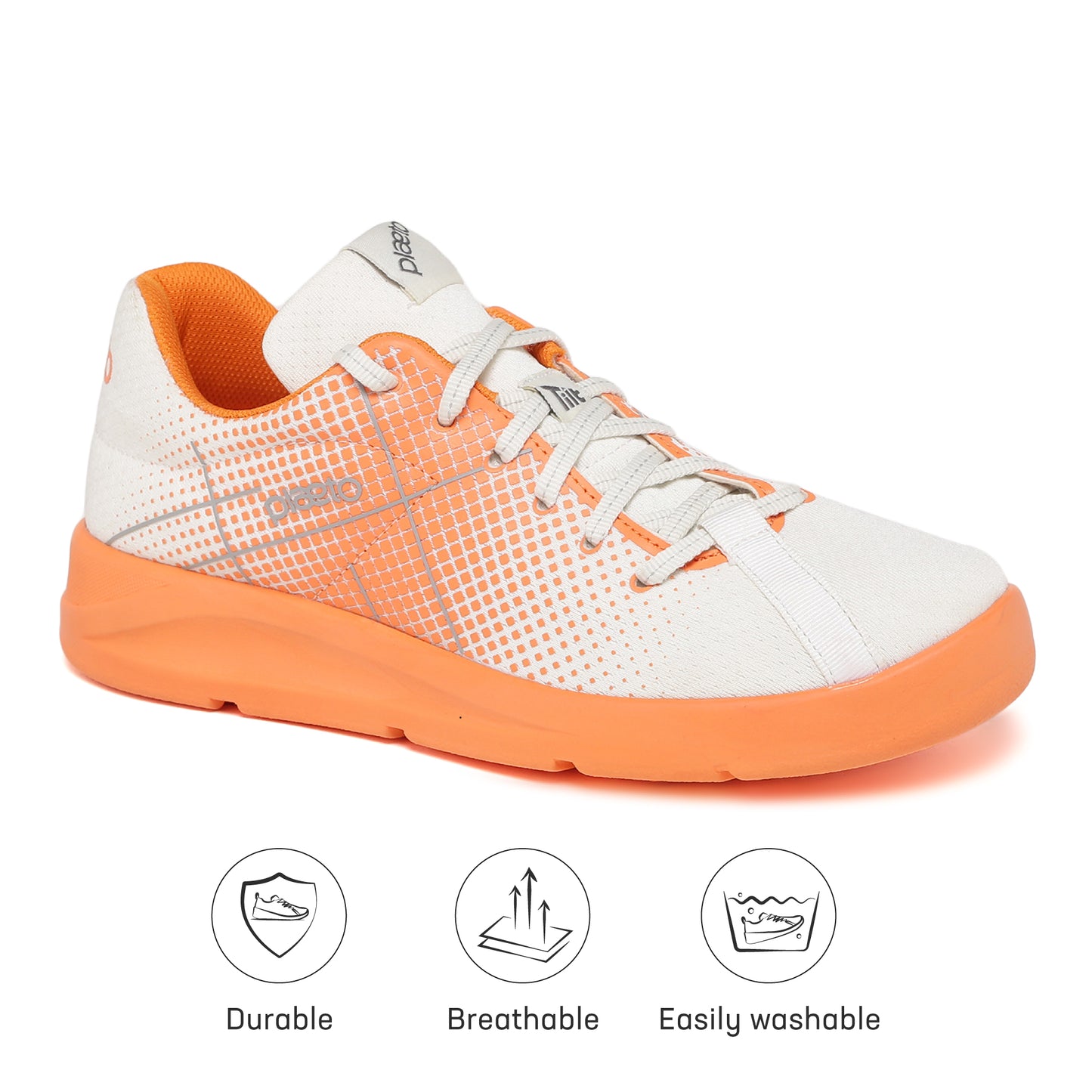 Block 5 Women's Sports Shoes - White / Orange