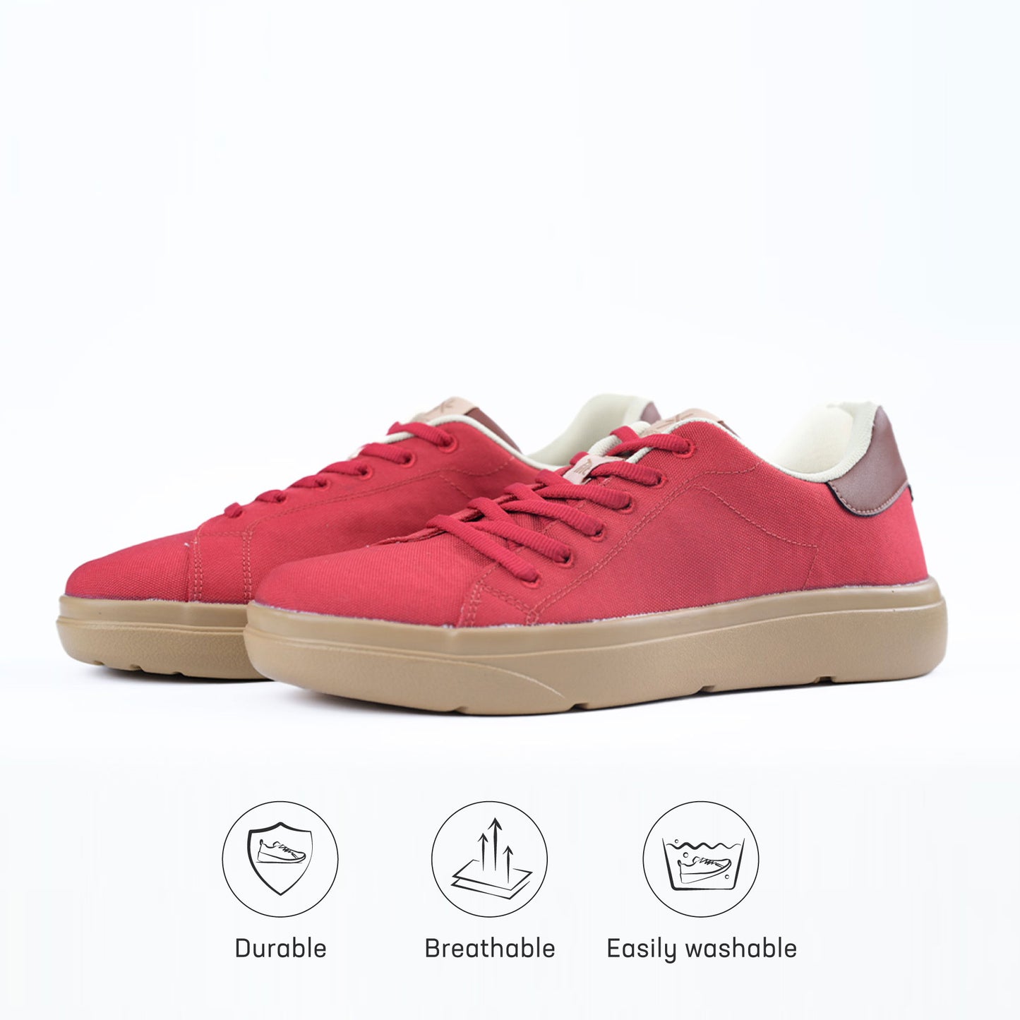 Classic Sneakers for Women - Red / Honey