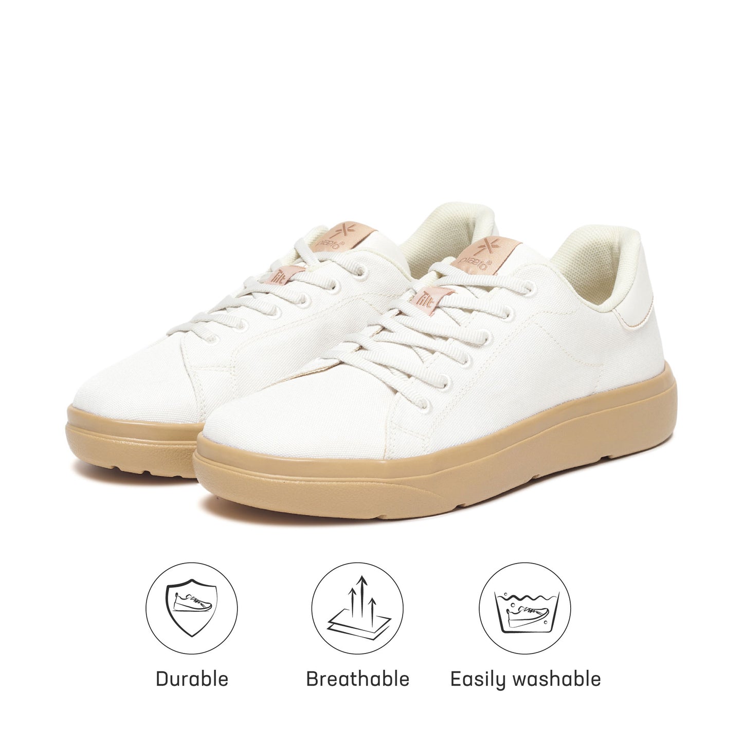 Classic Sneakers for Men - Off White / Honey