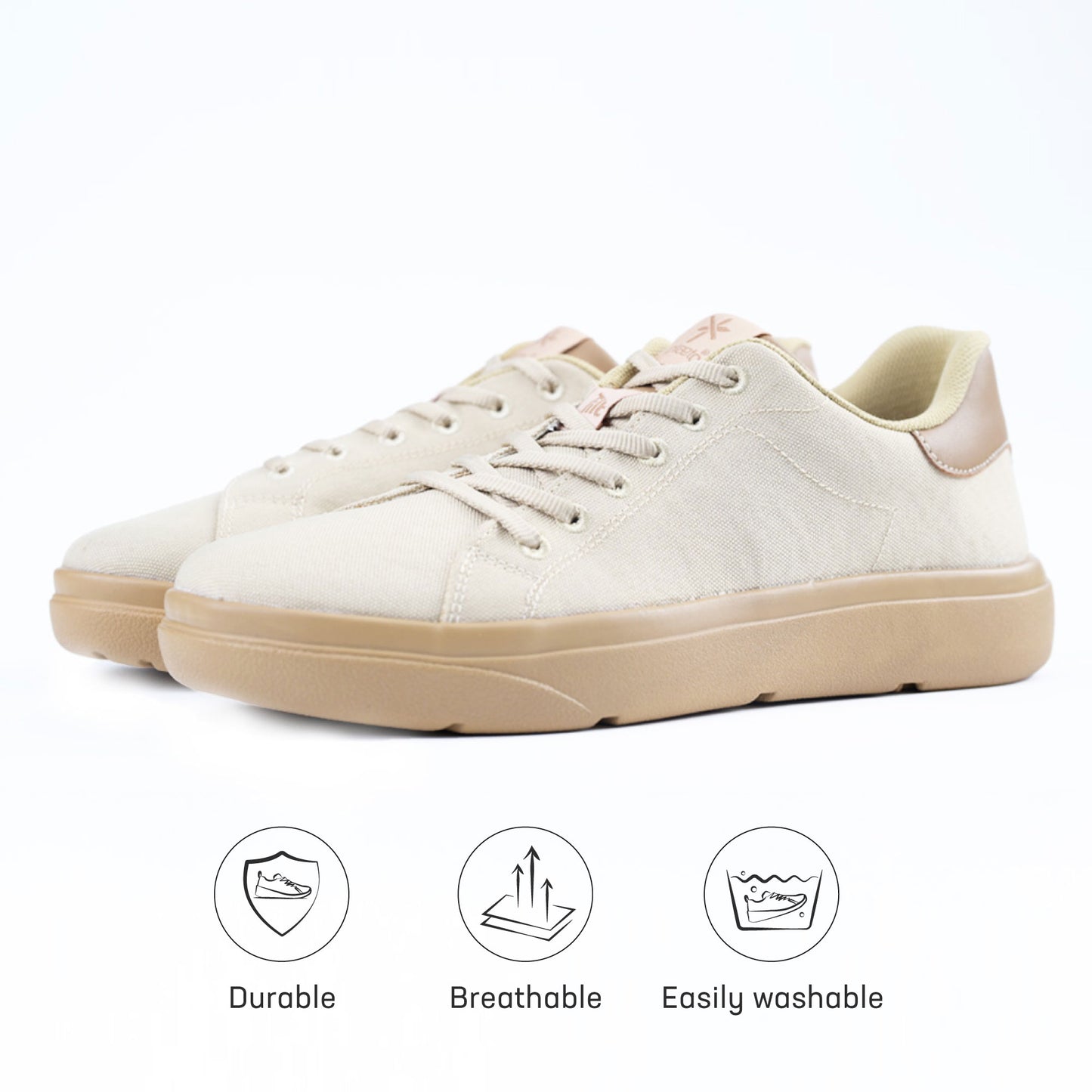 Classic Sneakers for Men - Beige / Honey