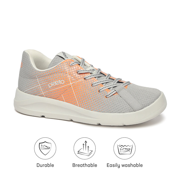 Block 5 Men's Sports Shoes - Grey / Orange