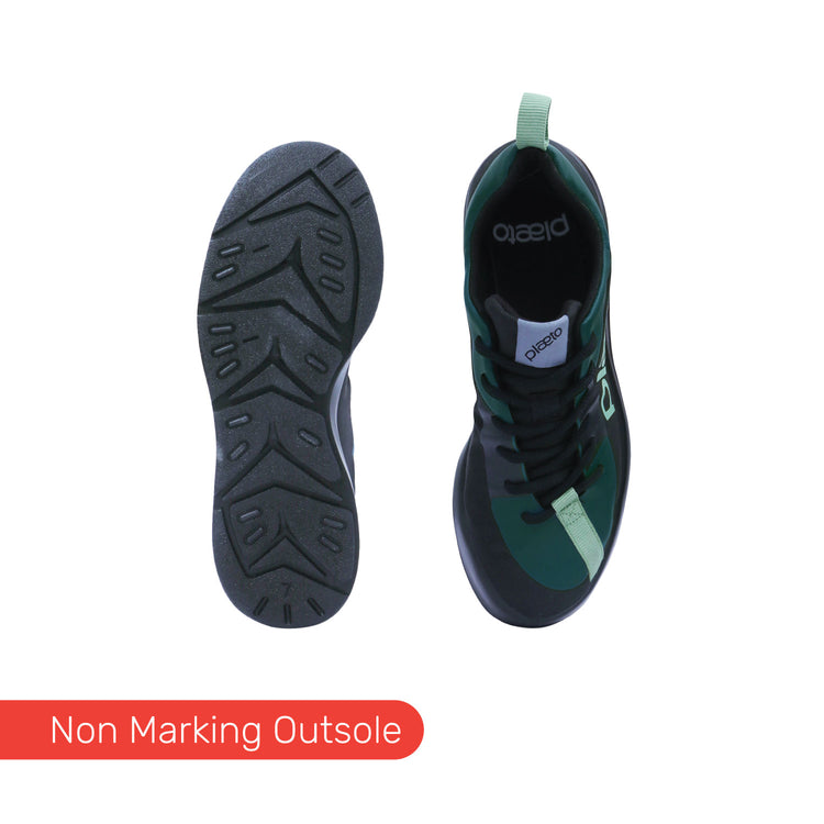 Drift Men's Multiplay Sports Shoes - Black / Malachite Green