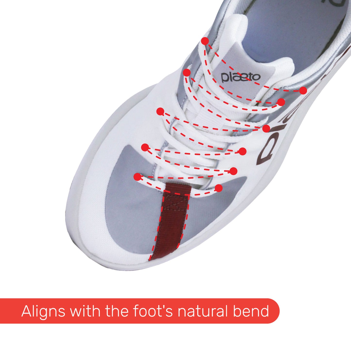 Drift Men's Multiplay Sports Shoes - White / Red