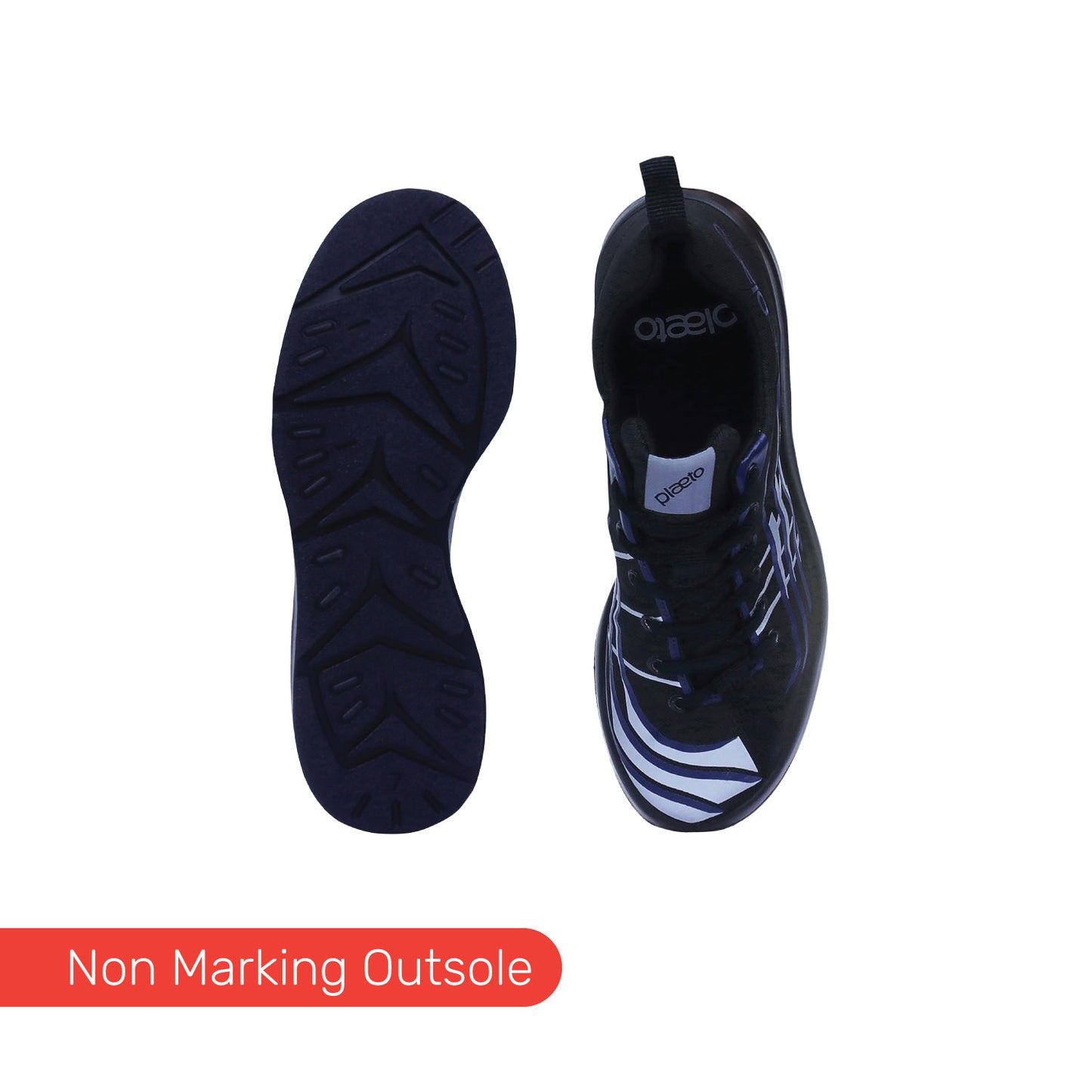 Nova Men's Multiplay Sports Shoes - Black / Navy Blue