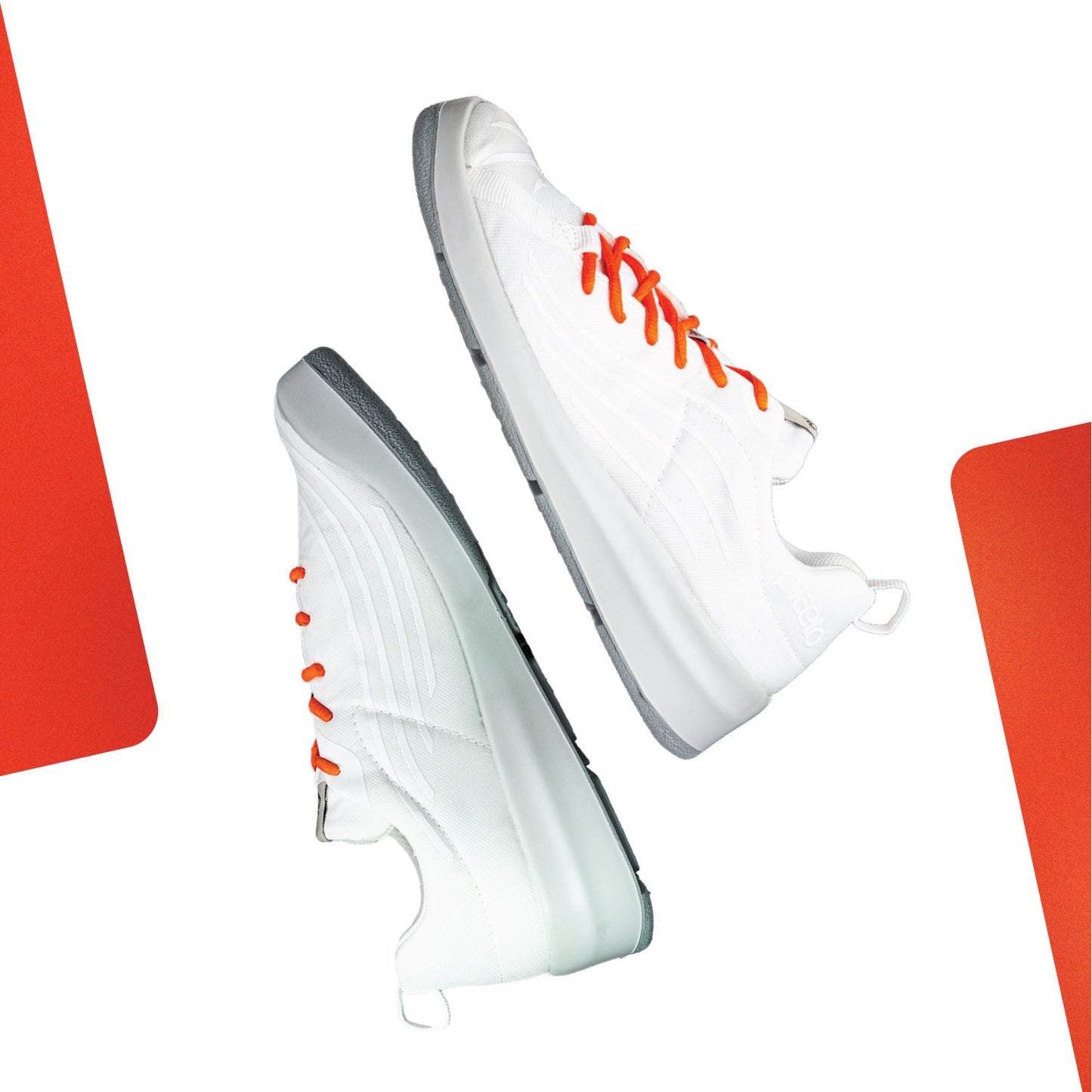 Men's Versatile Sneakers - Nova White Orange