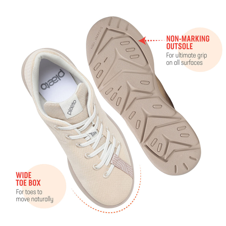 Aura Women's Multiplay Sneakers - Beige / Brown