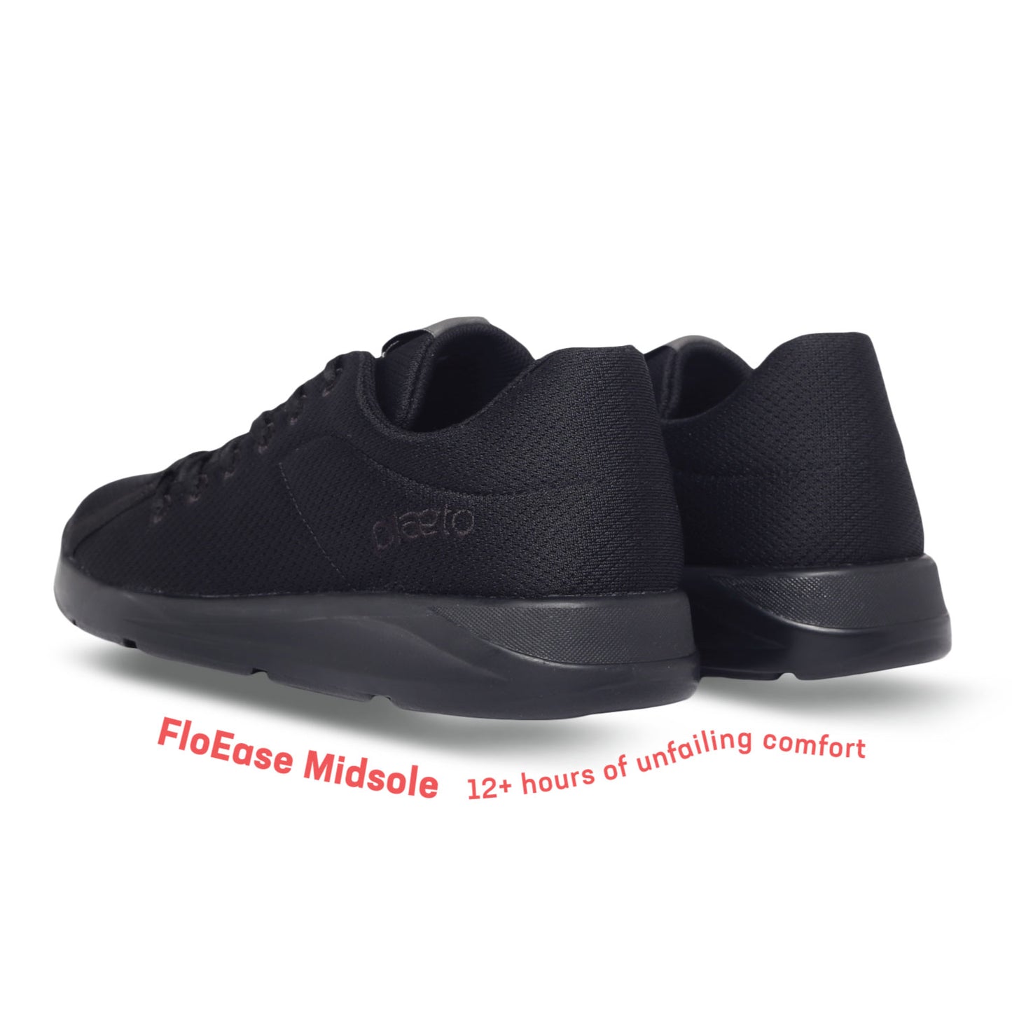 Casual Everyday Air Mesh Sneakers for Men - Classic Black