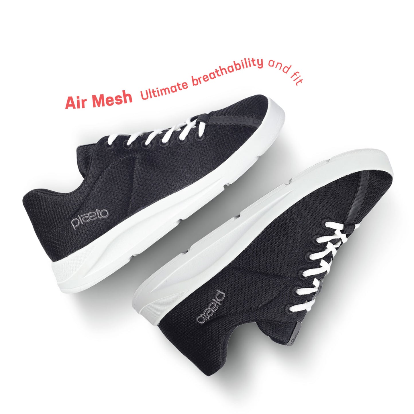 Casual Everyday Air Mesh Sneakers for Men - Ace Black