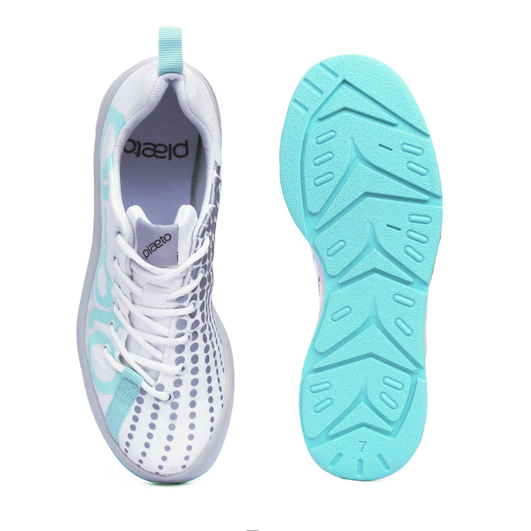 Slam Women's Multiplay Sports Shoes - White / Mint
