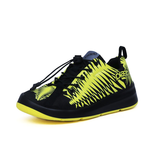 Ivy Kids Multiplay Sports Shoes - Black / Yellow